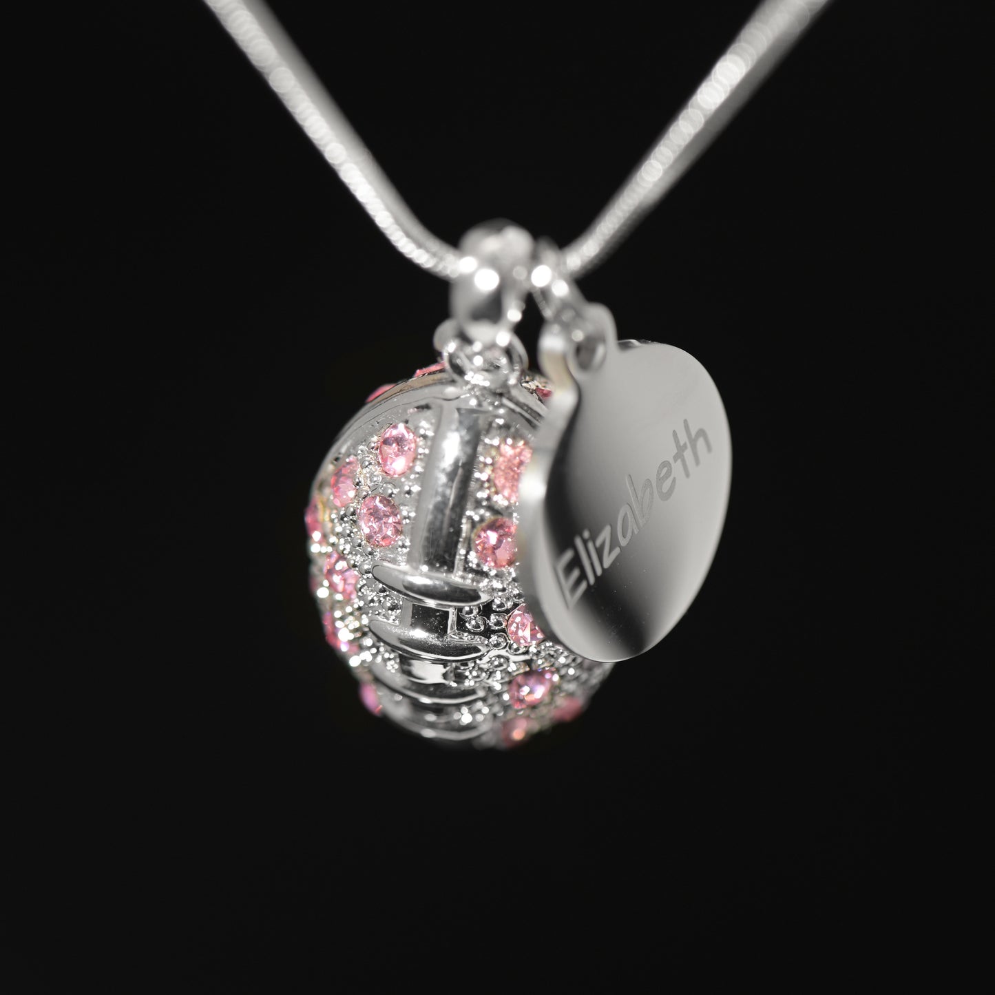 Personalized Football Necklace with Coin Charm