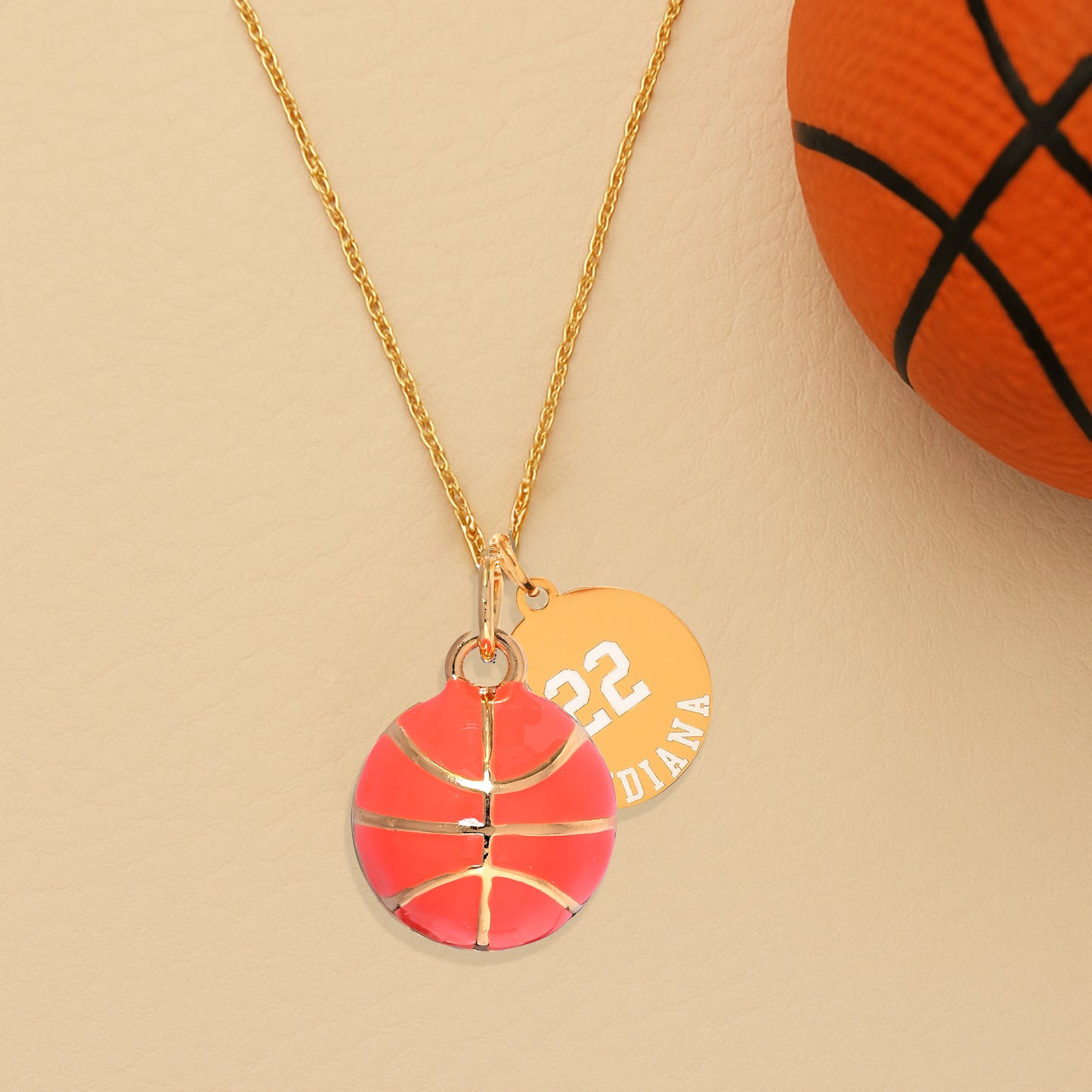 3D Basketball Necklace