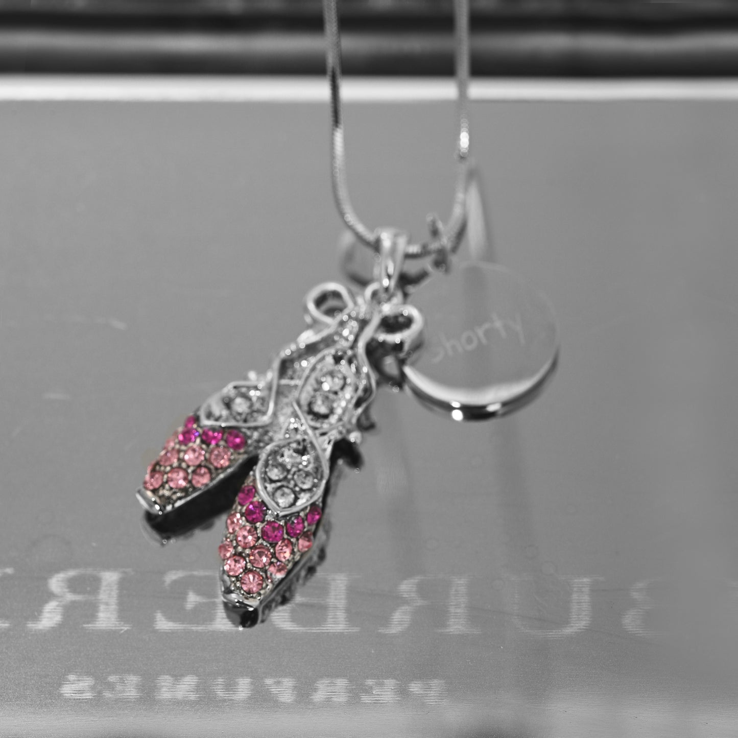 Personalized Ballet Slipper Necklace