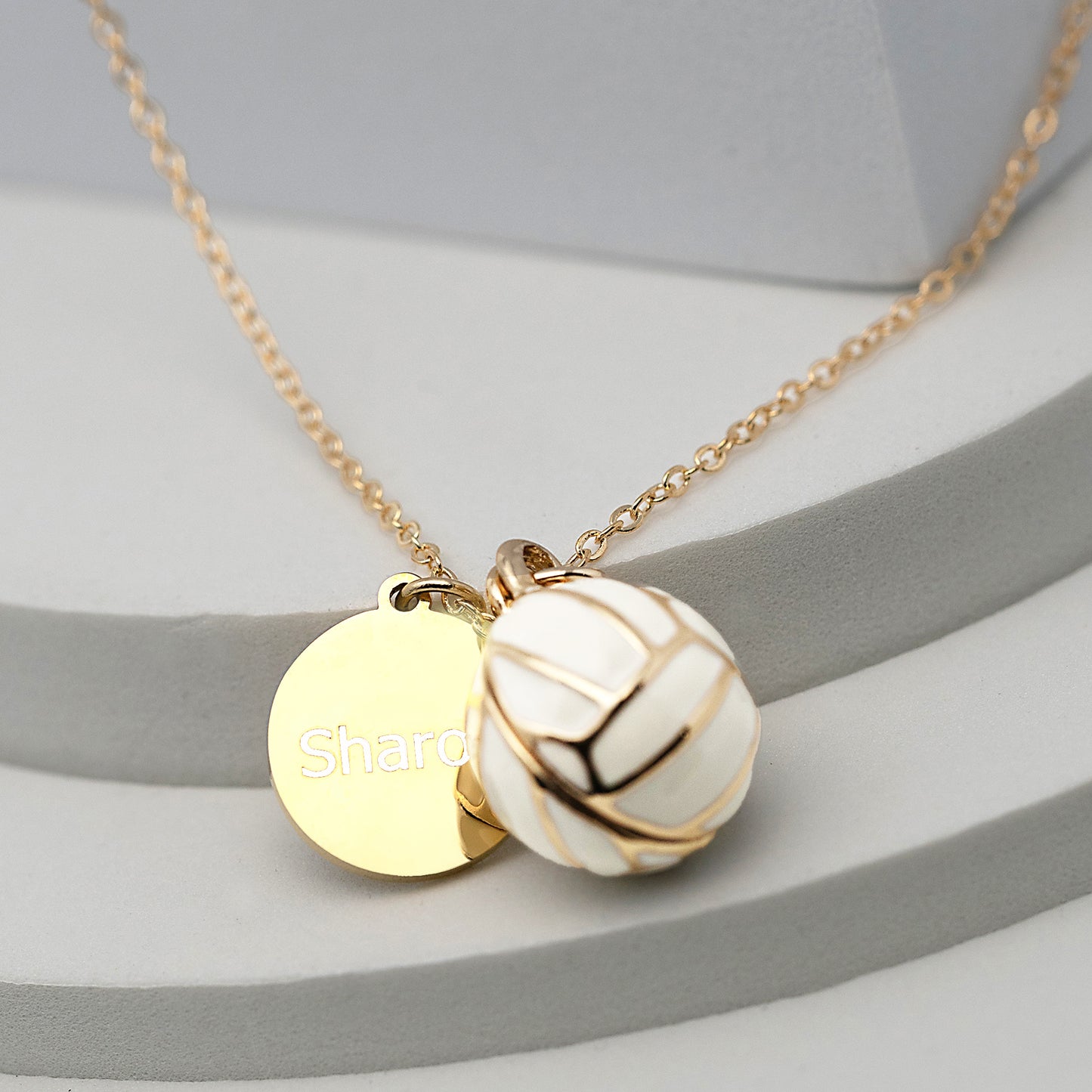 3D Volleyball Necklace