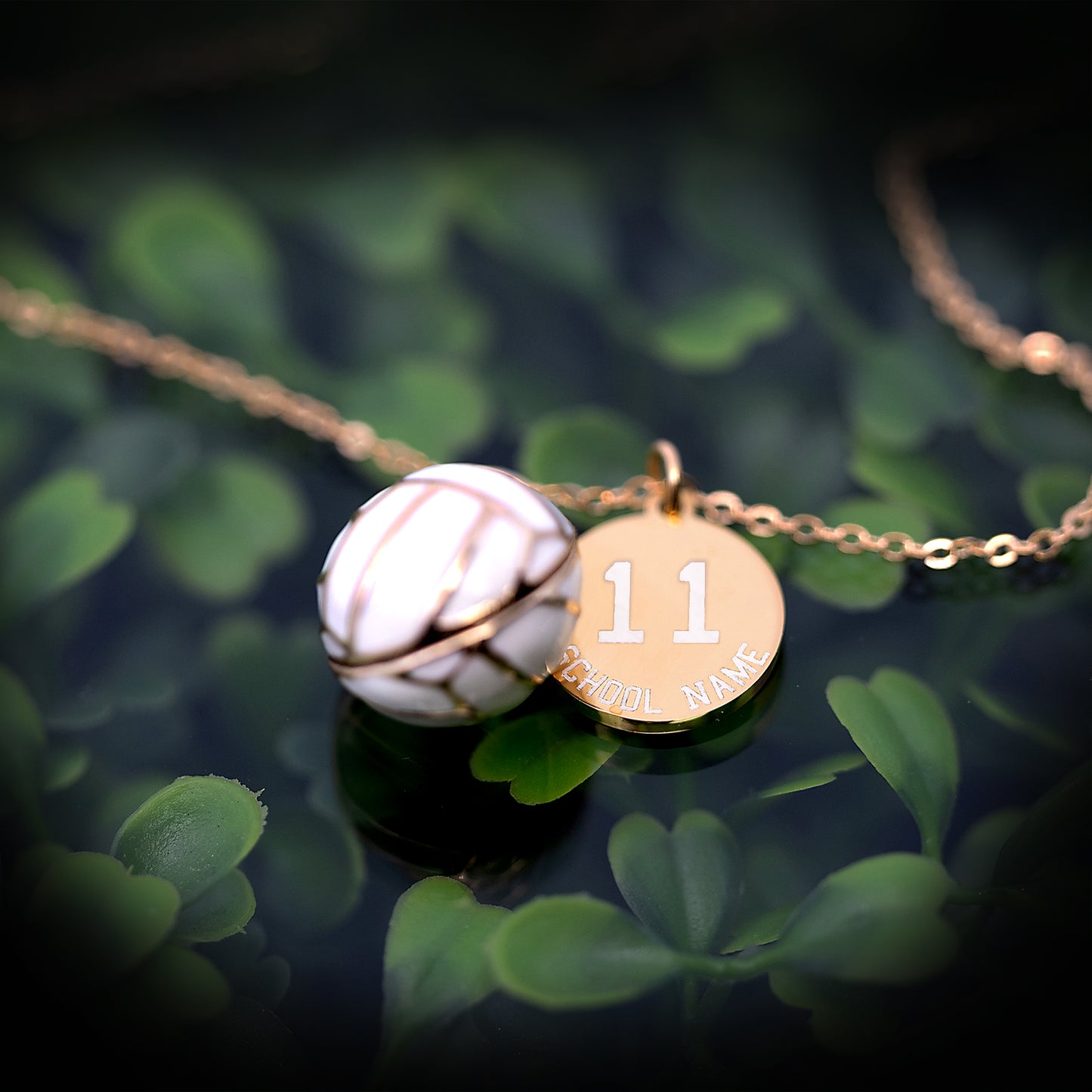 3D Volleyball Necklace